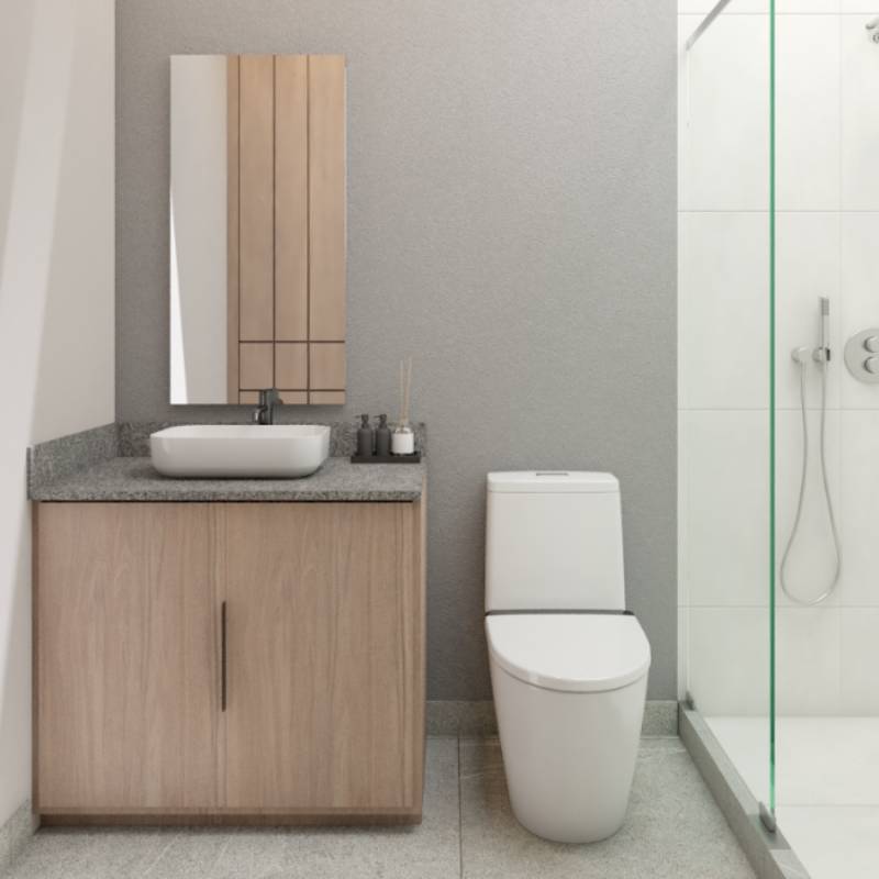 Baño completo lavabo regadera